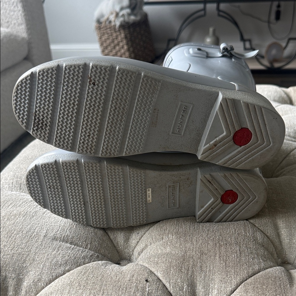 Hunter Light Gray Waterproof Boots - image 6